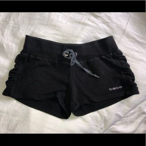 Black Bebe Lounge Shorts